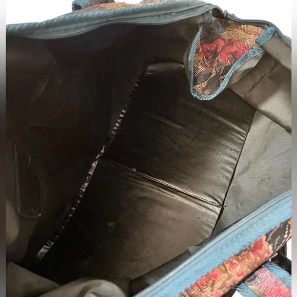 VINTAGE Tapestry Weekender Duffle Bag Riviera - Picture 6 of 7